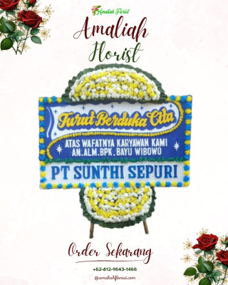 Papan Bunga Duka di Sawah Besar