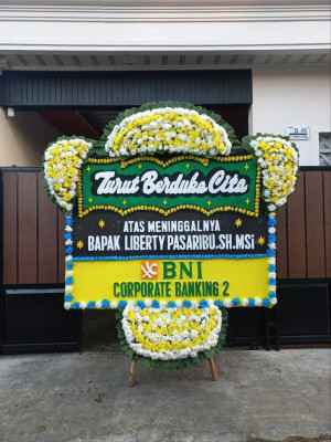 Papan Bunga Duka di Sawah Besar