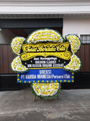 Papan Bunga Duka di Sawah Besar