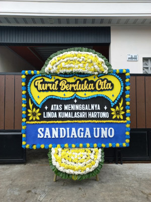 Papan Bunga Duka di Sawah Besar
