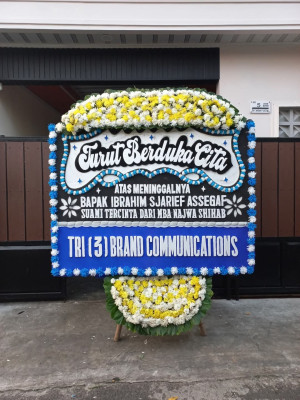 Papan Bunga Duka di Sawah Besar